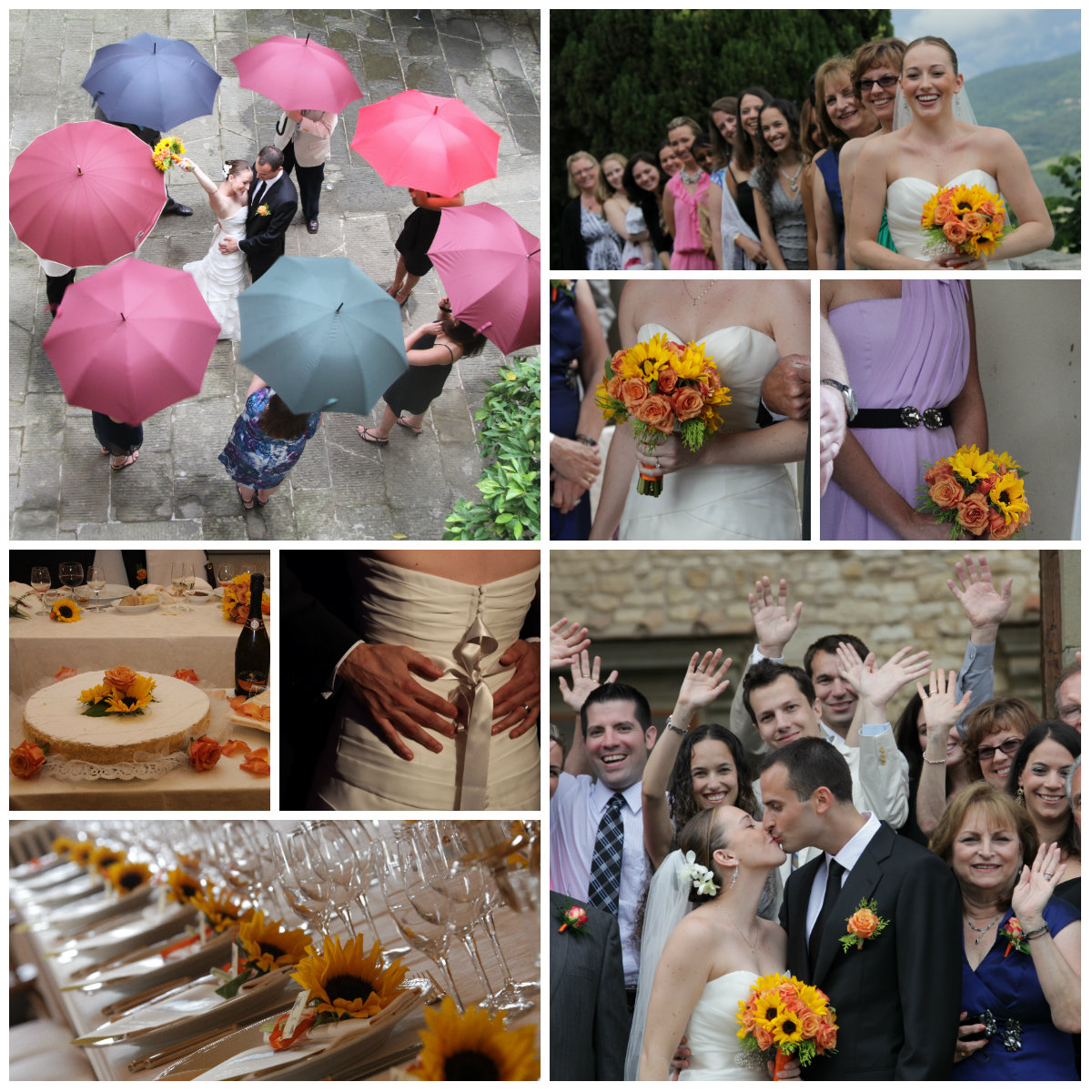 Intimate wedding in Chianti castle