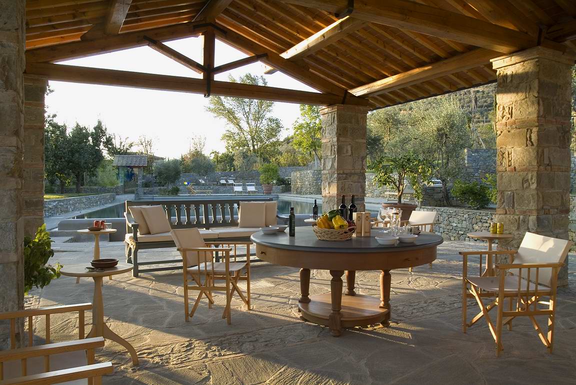 Luxury estate with natural stone swimming pool