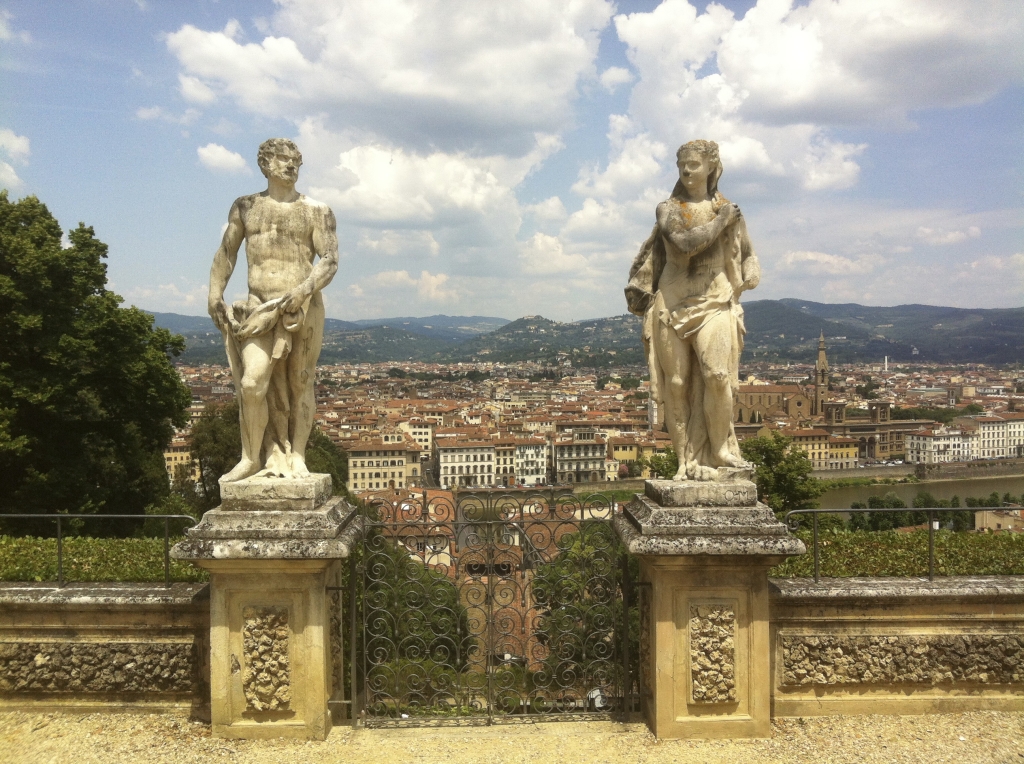 Romantic garden in Florence 