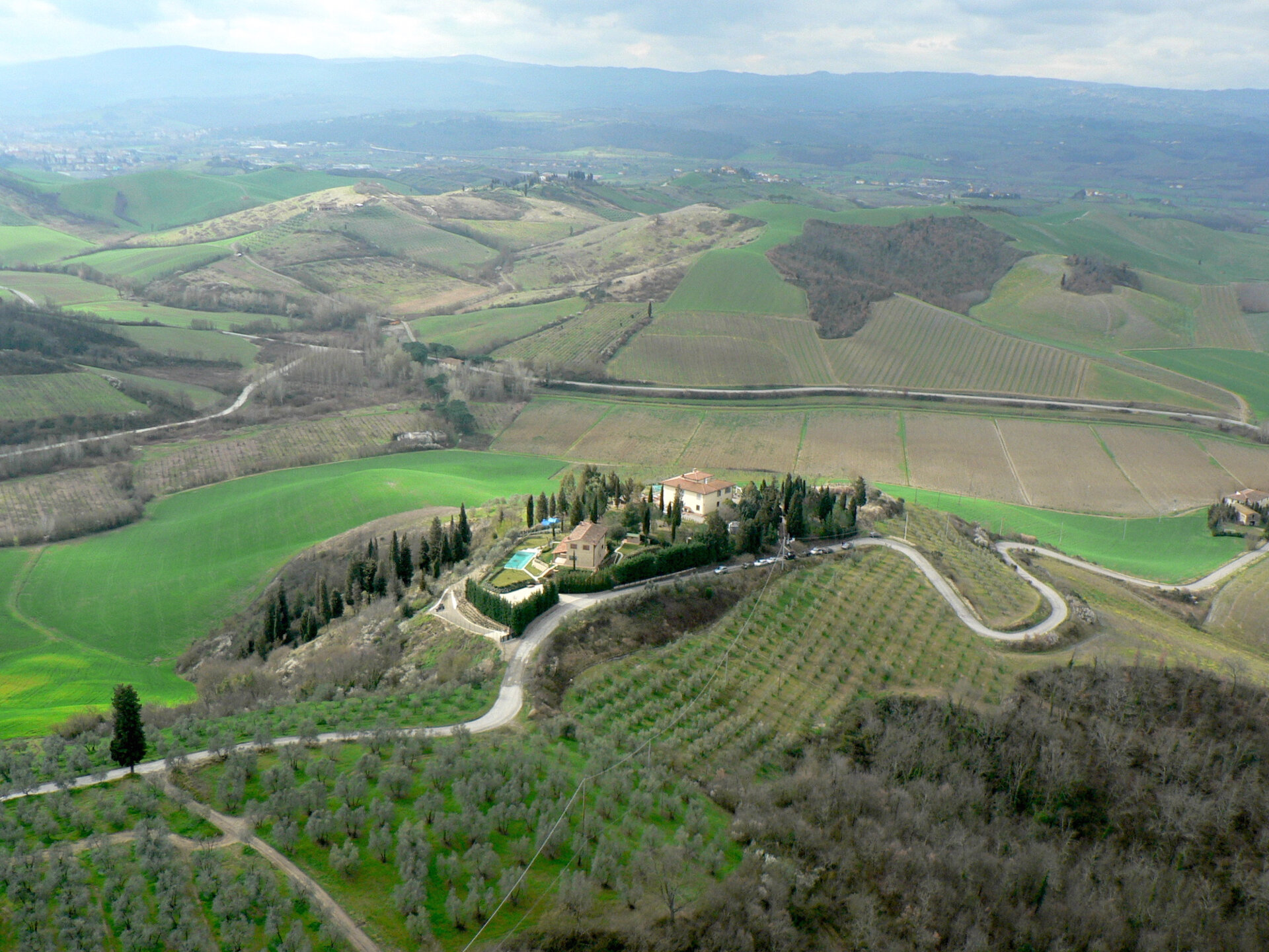 Villa in the sunny hill