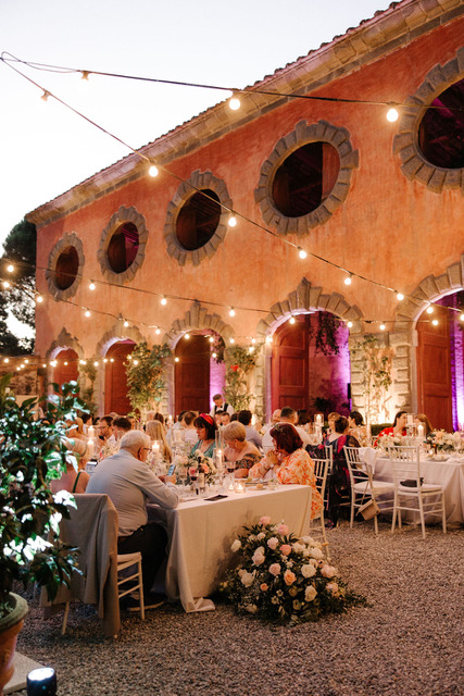 Wedding illumination creates atmosphere