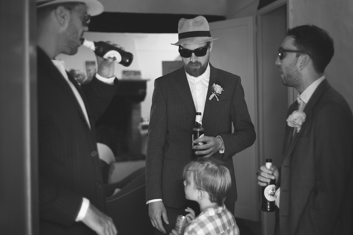 Boys are preparing