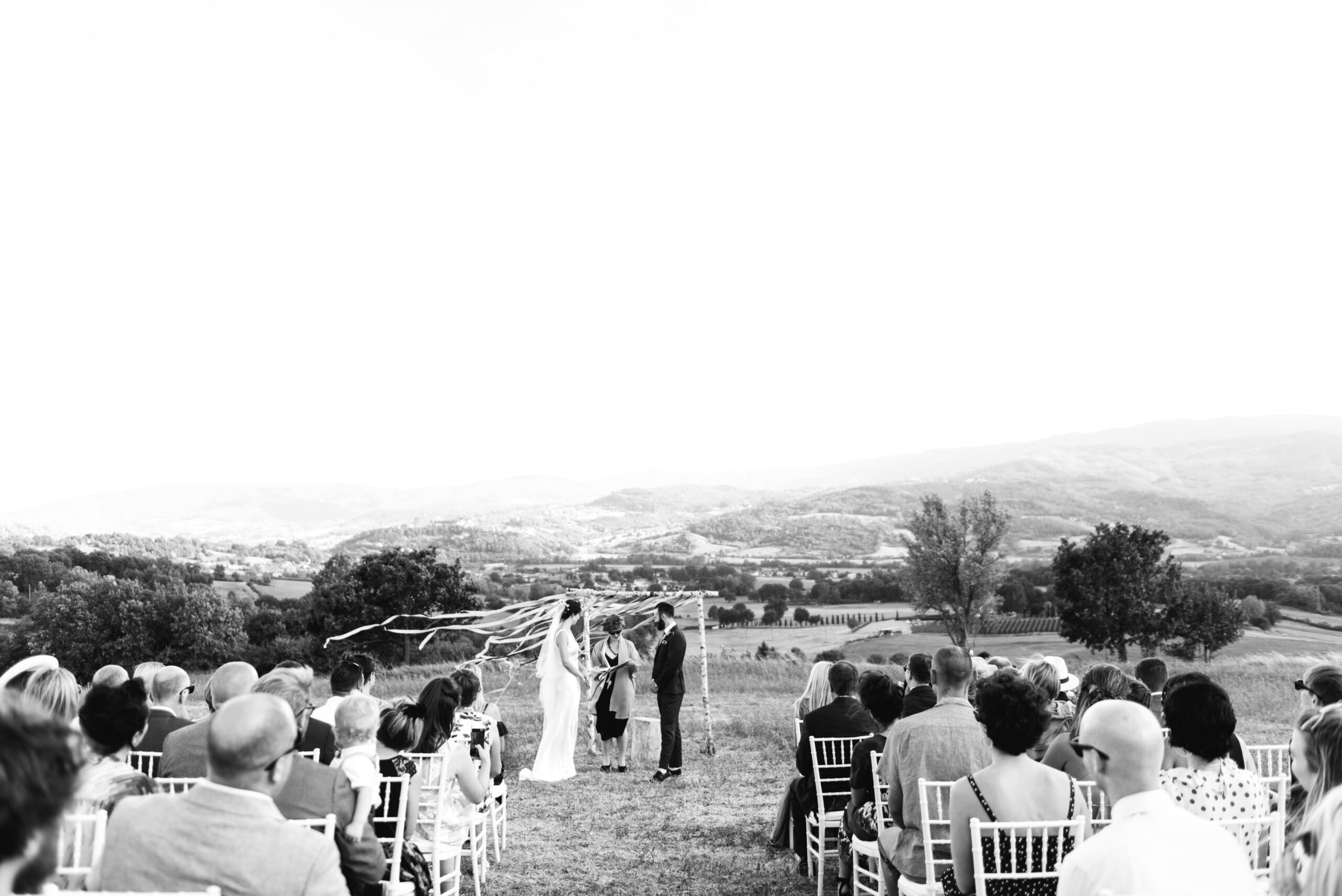 Ceremony on a field