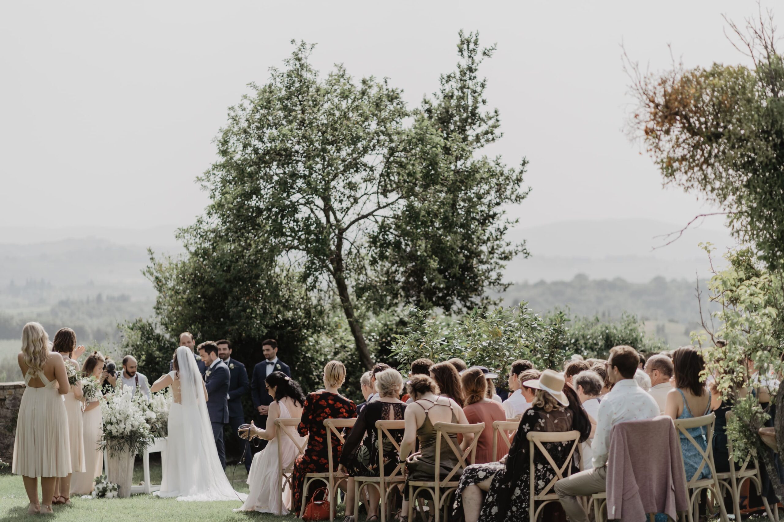 The ceremony in the garden