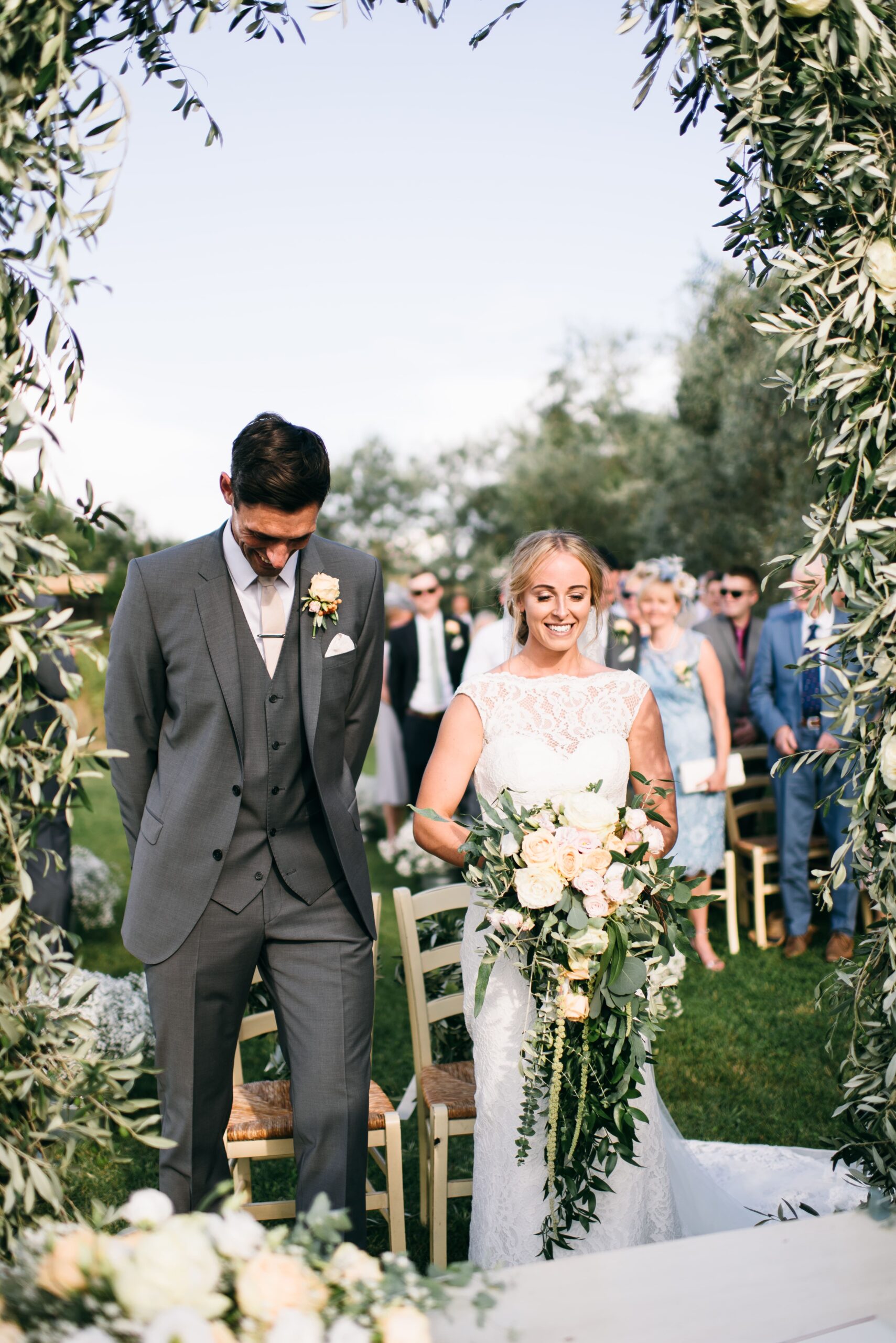 Wedding ceremony Florence country side