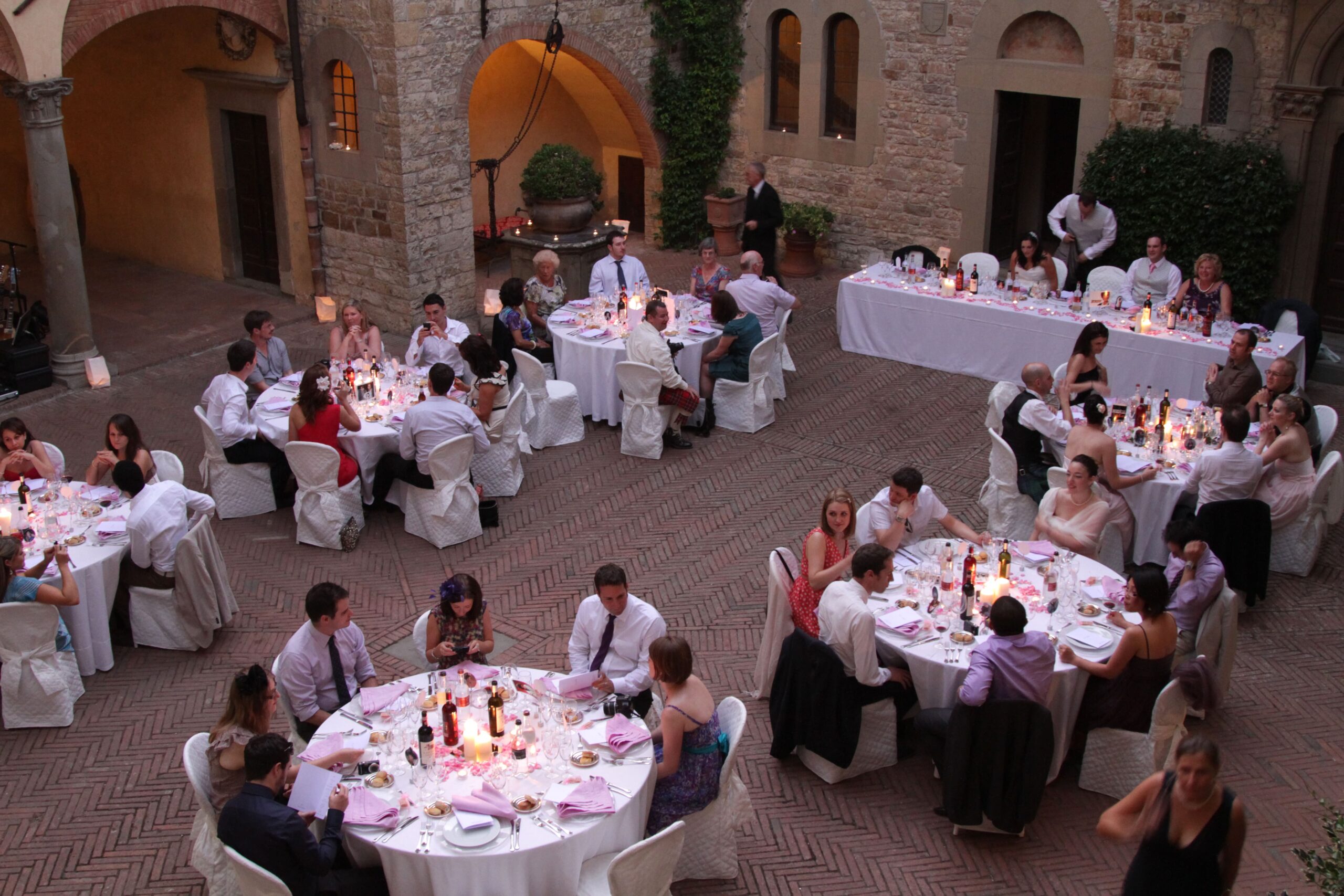 Wedding reception dinner